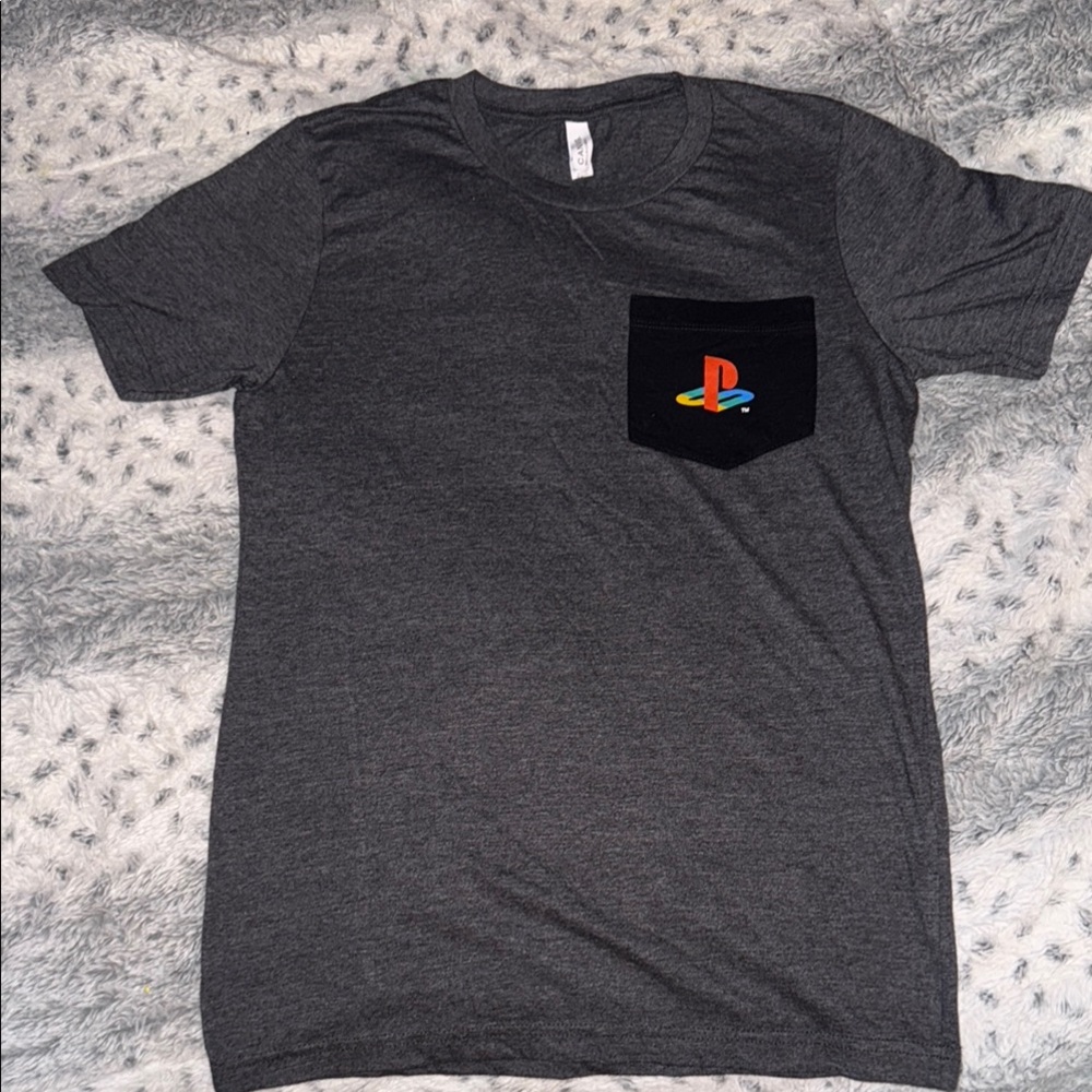 Women’s or men’s Sony PlayStation Black Console T-Shirt! Women’s size Small.